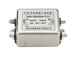 單相雙級(jí)AC電源濾波器 10A插片式 230v SES-RD2010A-C-S 